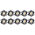 Miniatyrbillede 1 af 8: 10 stk. Ultra Bright LED Chip 3V DIY Lysperler til Loftslampe Downlight Lommelygte Bordlampe Varmt Lys 3000K 3W