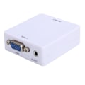 Pikkukuva 5 / 8: VGA - High Definition Multimedia Interface -muunnin Mini HD 1080P muunnoslaatikkoadapteri valkoinen