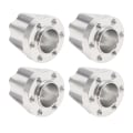 Miniatyrbilde 5 av 8: 4 stk. 1.9-tommers Sølv Hjul Hex Hub i Aluminiumlegering Passer for SCX10 1/10 RC Bilmodell 20mm