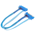Miniatyrbilde 4 av 8: Sata-kabel 7+15Pin Hann til Hunn 22 Pin SSD 3.0 Data Strømforlengelseskabel for Ekstern Harddisk Dataoverføring (30cm)