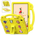 Samsung Galaxy Tab A9+ / A11+ Stødsikkert EVA-etui med støttefod til børn Gul