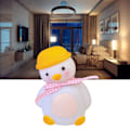Miniatyrbillede 5 af 8: LED Natlampe Ælling med Pink Bånd Strømbesparende Sød Natlampe til Sovende Sengekanter Kollegier