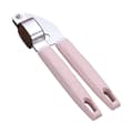 Stainless Steel Garlic Press with Plastic Handle Easy to Press and Clean Garlic Chopper for Kitchen Pink