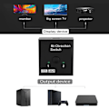 Miniatyrbillede 5 af 8: HDMI High Definition Tovejs Splitter Bidirectional Distributor Switcher Sort