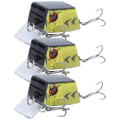 Miniatyrbilde 2 av 8: 3 stk Cube Mini Agns Fiske Kunstfiske Agns Fiskeutstyr med Skarpe Kroker 3#