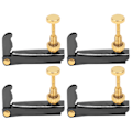 Miniatyrbillede 3 af 8: 4 stk. Violin Finjusterere 3/4‑4/4 Cello Strengværktøj Udskiftning Instrumenttilbehør Sort