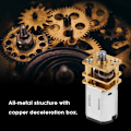 Pikkukuva 7 / 8: Pieni metallinen DC-moottori kuparivaihteistolla DIY-robottimalleihin 3-6V
