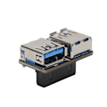 Pikkukuva 2 / 8: 20-nastainen USB 3.0 -adapteri 19-nastainen jakaja-muunnin 2-porttinen A-naarasliitin emolevy