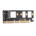 Miniatyrbillede 5 af 8: SSD Adapterkort PCI‑E 3.0 X4 X8 X16 til NVME M.2 NVMe Udvidelseskort M.2 M Key til M.2 af NVME Protokol