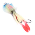 Miniatyrbild 5 av 8: Fiskedrag Bläckfisk UV Självlysande Bläckfiskjiggar med Krok Fiske Wobbler Bete Mjukt Drag Rosa Blå
