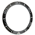 Miniatyrbild 2 av 8: Professionell Klocka Bezel Insert 38mm Keramisk Klocka Bezel Ring Reparationsersättningstillbehör för Urmakare Svart Bas Vit Siffra Punkt