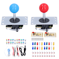 Pikkukuva 2 / 8: Arcade-pelin DIY-osat, sarjat, joystick-tarvikkeet, LED-arcade-painikkeet PC-peleihin, 5V2-pelaajan galvanointijoystick
