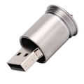 Miniatyrbillede 5 af 8: Unik Dåseformet U Disk Moderne Bærbar USB Flash Drive Messing Gul (128GB)