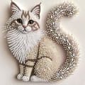 5D Diamond Art DIY Kit – Suitable for Adults and Beginners – Cat Pattern – Craft Project – Crystal Diamond Painting – Suitable for Home Decor – 30×30 cm