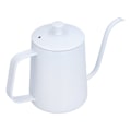 Miniatyrbillede 7 af 8: Kaffekedel Rustfrit Stål Mini Bærbar Hvid Tynd Tud Hæld Over Kedel til Rejser Camping Te Kaffe