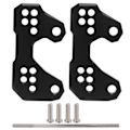Miniatyrbillede 1 af 8: 2 stk. Passager Fodplade Bagskiftbeslag CNC Aluminium Legering Udskiftning til YZF R3 MT25 MT03 Sort