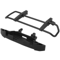 Pikkukuva 2 / 8: Metallinen etupuskuri ja pohja RC-auton lisävarusteet sopivat TRX4 / TRX6 1/10 RC Crawler -autoihin (musta)