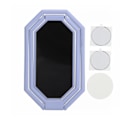 Miniatyrbillede 1 af 8: Rhombus Formet Telefon Finger Ring Grip 360° Rotationsstanderholder til Magnetisk Bilholder Lilla