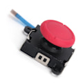 Miniatyrbild 5 av 8: Analog Joystick Tumspak Knapp Modul Ersättning för Switch Joycon/Lite Controller Röd