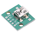 Miniatyrbillede 3 af 8: 10 stk. Mini USB til DIP Adapterkort 5P til 2,54 mm PCB Board DIY USB Strømforsyning