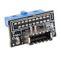 Pikkukuva 4 / 8: Emolevyadapteri KeyA 20Pin TypeE - 19Pin USB 3.0 Urosjatkojohto Etupaneelin Liitäntä