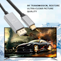 Pikkukuva 8 / 8: Type C - Displayport 8K 1.4 HD -videokaapeli, ääni- ja videonsiirto, synkronoitu ulostulokaapeli MacBookille, 1 metri / 3,28 jalkaa