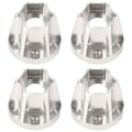 Miniatyrbilde 1 av 8: 4 stk. 1.9-tommers Sølv Hjul Hex Hub i Aluminiumlegering Passer for SCX10 1/10 RC Bilmodell 20mm