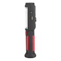 Miniatyrbillede 4 af 8: 3W Genopladelig COB LED Lommelygte Camping Nødlys Arbejdslampe med Magnetisk Stand Rød