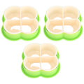 Miniatyrbilde 4 av 8: 3 Sett Sandwichkutter 4 Bladformet Brødform Sushi Lagingsverktøy for Hjemmekjøkken