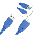 Miniatyrbillede 4 af 8: USB Datakabel USB3.0-A/B Micro A/B Han til Computer PC Printer Harddisk Drev 1m