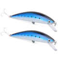 Miniatyrbilde 2 av 8: 2 stk Synkende Minnow Lure Tungeplate Kunstig Simulering Livaktig Agns Fiskeutstyr 1#