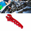 Miniatyrbillede 6 af 8: Justerbar Nøgle Glattere Rotation Rustfri Letvægts Monkey Spanner til Hjemme Automobil Ompackning Rød