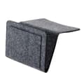 Felt Bedside Caddy with Pockets Bed Sofa Desk Hanging Storage Organizer for Phone Magazine Medium Grey
