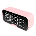 Miniatyrbild 5 av 8: Bluetooth Spegel Väckarklocka LED Digital Skärm Högt Ljud Multifunktionell Väckarklocka med Bluetooth Högtalare för Sovrum