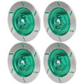 Miniatyrbilde 2 av 8: Simulert bremseskive i aluminiumslegering, tilbehørsdeler, passer for HSP 94123 1:10 RC Bil Grønn