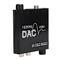 Miniatyrbild 4 av 8: Digital till Analog Ljudomvandlare Adapter RCA 192KHz 24bit Basvolymkontroll