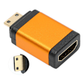 Miniatyrbillede 4 af 8: Mini HD Multimedia Interface Han til Hun Adapter 4kx2k til Kamera Camcorder DSLR Tablet Grafikkort Orange