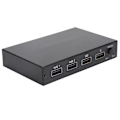 Miniatyrbillede 4 af 8: 2 i 1 Udgang Switch High Definition Multimedia Interface Signalkilde Delingsenhed med Kabel