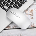 Miniatyrbillede 8 af 8: 2.4Ghz Trådløs Genopladelig Mus Lydløs Ergonomisk Computer Optisk Mus til Hjemmekontor Sølv