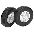 Miniatyrbillede 7 af 8: 2 stk. RC Forhjul med 7 Eger Aluminium Legering Nav til Tamiya 1/14 RC Bil