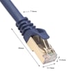 Miniatyrbilde 8 av 8: 2 stk Cat8 40Gbps 2000Mhz Ethernet-kabel RJ45 Nettverkskabel LAN Patch Cord 1m