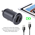 Pikkukuva 8 / 8: Kannettava kaksois-USB-portti nopea autolaturi QC3.0-tuelle