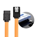 Miniatyrbilde 4 av 7: 5 stk. Serial ATA SATA HDD Harddisk Datakabel Ledning Rett Vinkel 45cm/17.7tommer