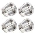 Miniatyrbilde 3 av 8: 4 stk. 1.9-tommers Sølv Hjul Hex Hub i Aluminiumlegering Passer for SCX10 1/10 RC Bilmodell 20mm
