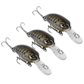 Miniatyrbillede 3 af 8: 3 stk. 6 cm/5 g Dykning 3D Øjne Lokkemad Kunstig Simulation Livagtig Agnfiskeri Tackle 6#