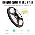 Miniatyrbilde 8 av 8: Vanntett LED Strip Smart Håndbevegelsessensor Lyslist USB Trinnløs Dimming Lysstripe for Kjøkkenskap