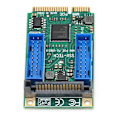 Miniatyrbillede 5 af 8: MINI PCIE til USB3.0 Front Udvidelseskort til Windows XP/2003/Vista Win7/win8/win10/2003/Linux (Dual 19PIN（10313） )