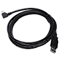 Pikkukuva 6 / 8: 1,8 m / 2,0 jaardia 90 asteen oikea kulma USB 2.0 uros - Mini USB uros kiintolevyn datakaapeli