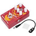 Miniatyrbild 1 av 8: Distortion Gitarrpedal Red Devil Heavy Metal Tone Effekt Elektrisk Processor 9V DC