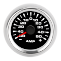 Miniatyrbilde 7 av 8: 50A Amperemeter AMP Måler LCD-Skjerm Stepper Motor Ampere Meter IP67 Vanntett Universal Svart Skive Sølv Ramme